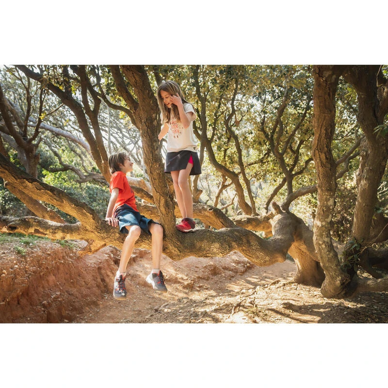 Quechua Wandelschoenen Voor Kinderen Met Snelle Vetersluiting Crossrock Grijs 35-38 - Afbeelding 9