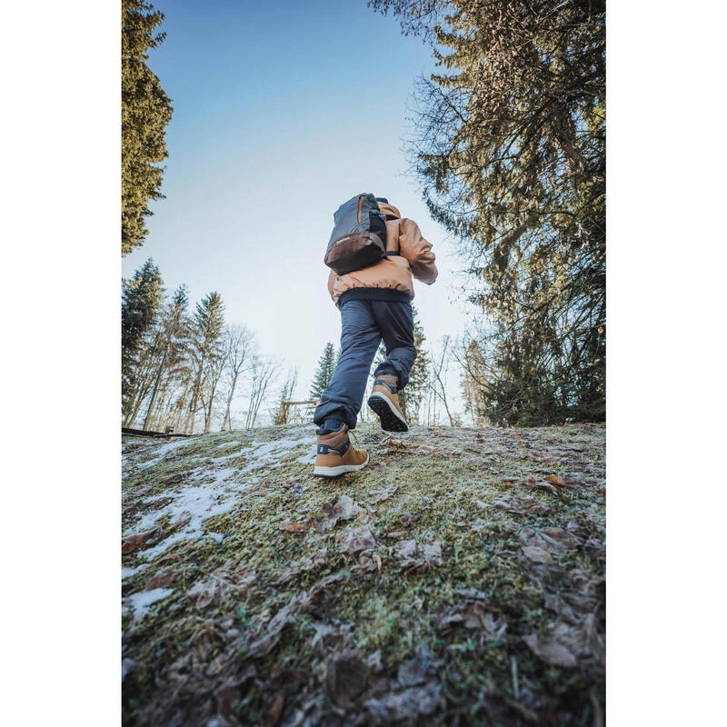 Quechua Warme En Waterdichte Wandelschoenen SH500 Leer Veters Kinderen Maat 35-38 - Afbeelding 13